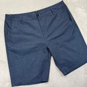 Oakley Shorts Men's 38 Dark Blue Heathered Regular Fit Performance Chino Golf